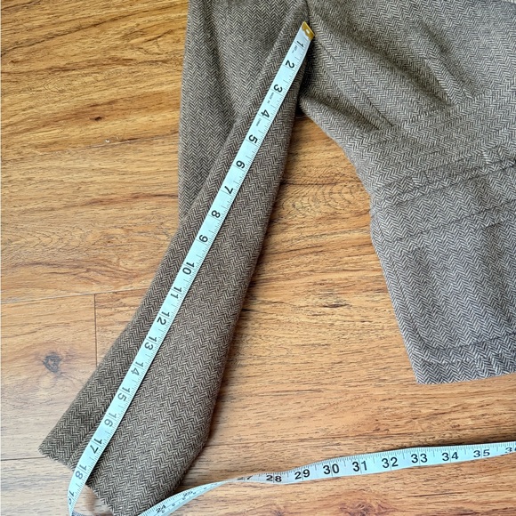 J.Crew Brown Herringbone Wool Blend Blazer - Size 4 - Picture 13 of 13